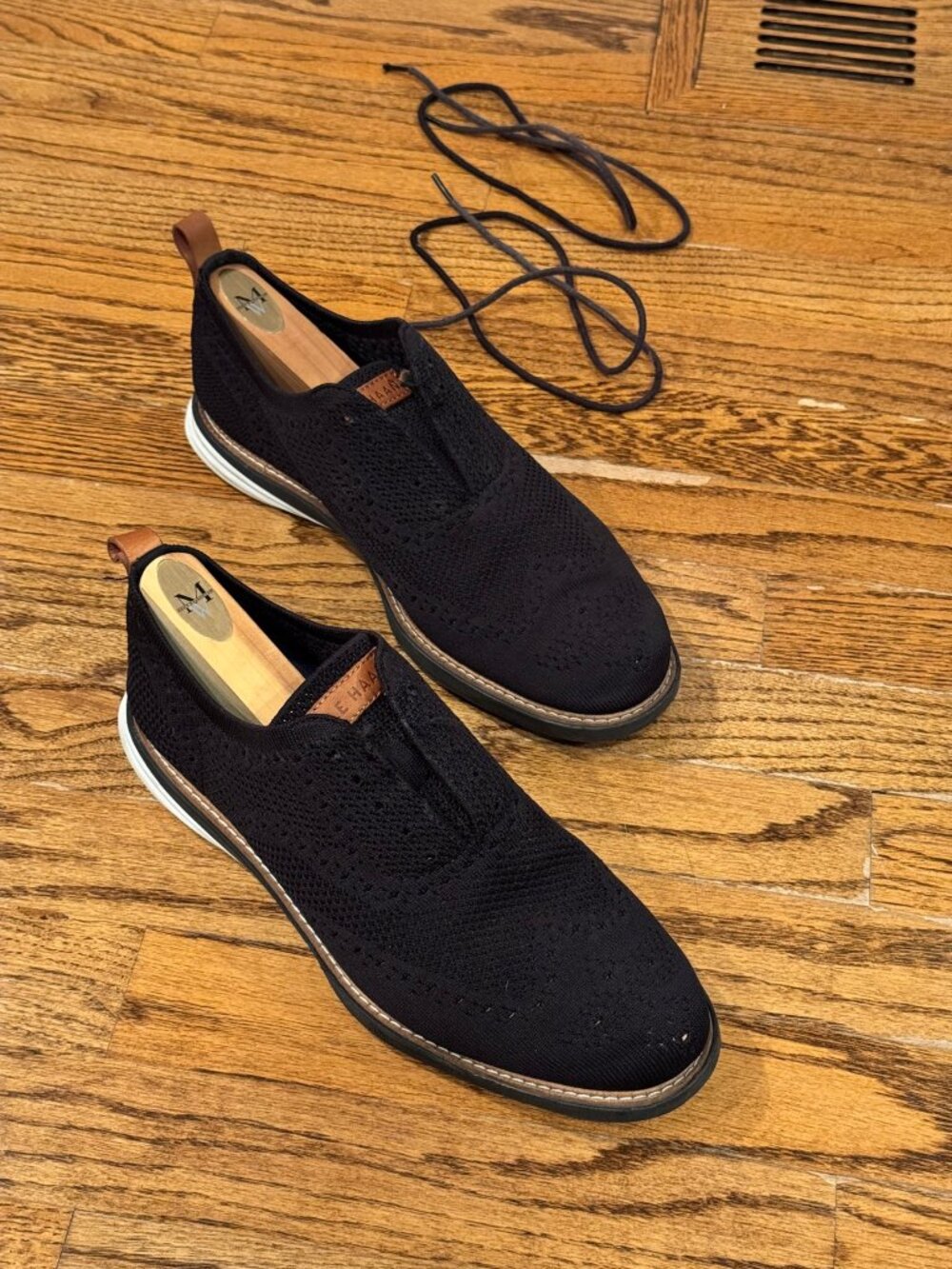 Cole Haan GrandEvolution Stitchlite Wingtip Oxford Black Men's 8.5